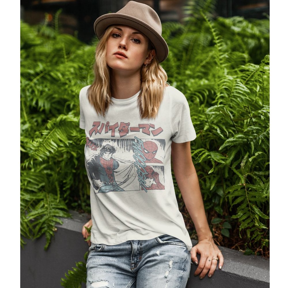 Spiderman Manga Slim Fit T-Shirt